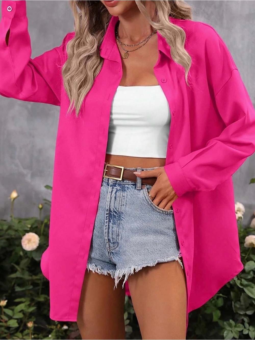 ❤️SHEIN | Oversized Button-Up Shirt